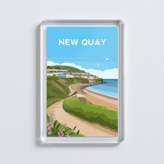 New Quay Wales Fridge Magnet | Welsh Souvenir | Cardigan Travel Gift