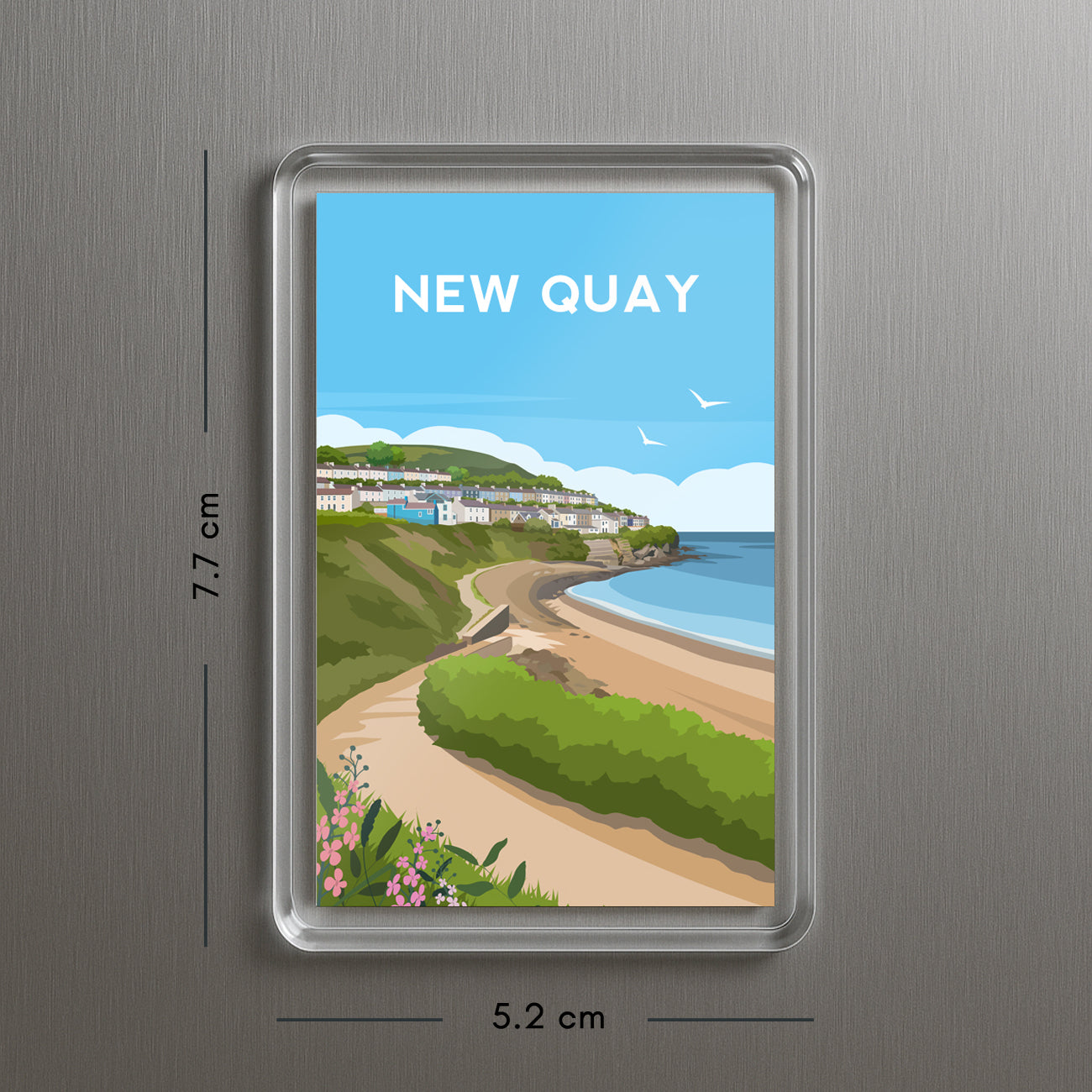 New Quay Wales Fridge Magnet | Welsh Souvenir | Cardigan Travel Gift