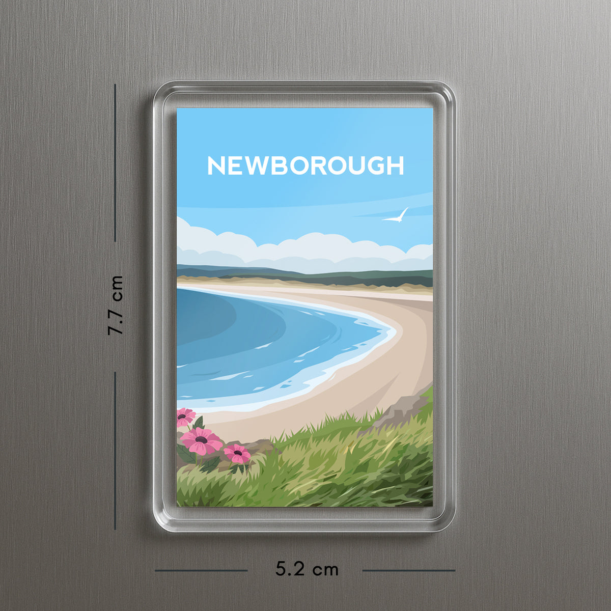 Newborough Anglesey Fridge Magnet | Wales Souvenir | Welsh Travel Gift
