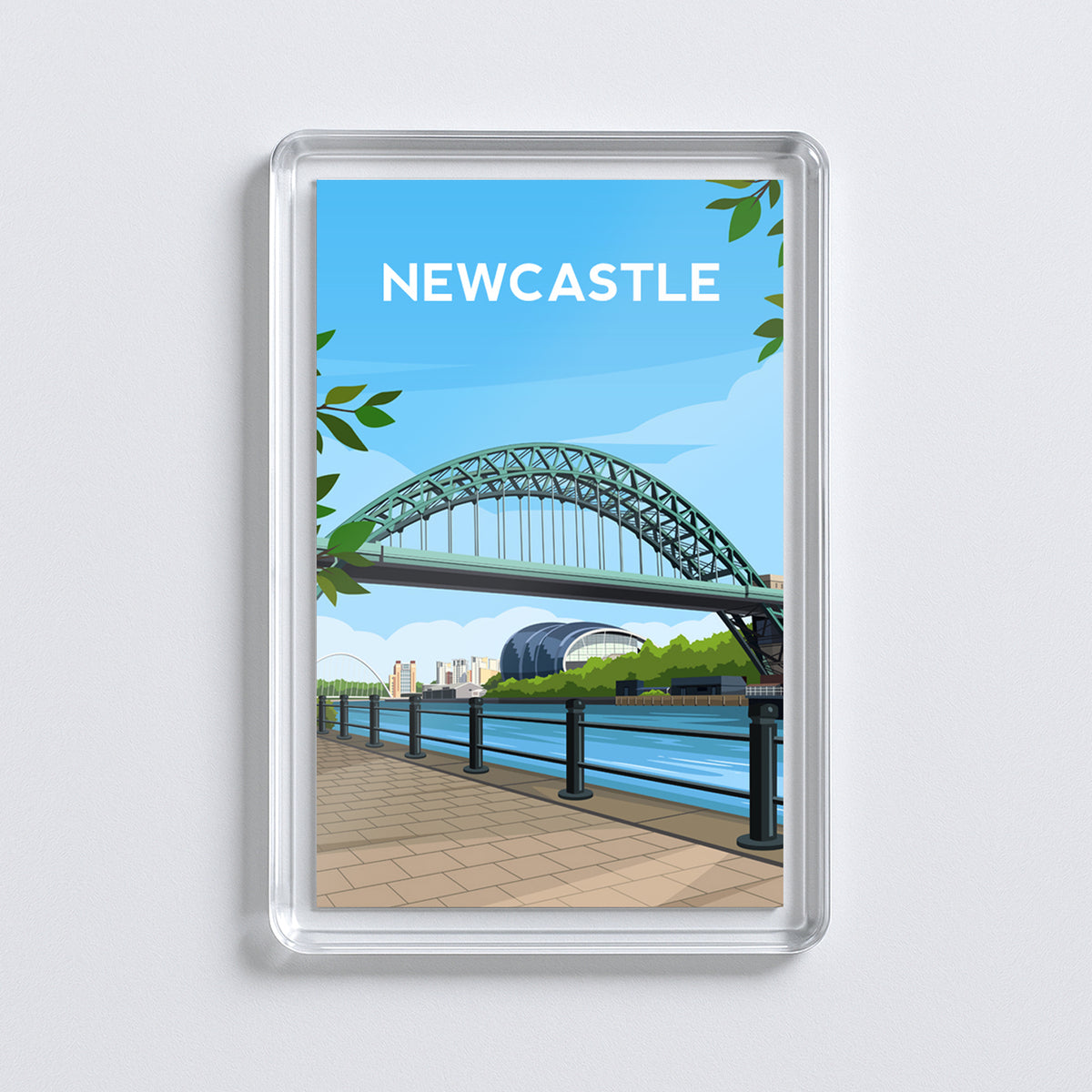 Newcastle Fridge Magnet | Tyne Bridge England Travel Gift
