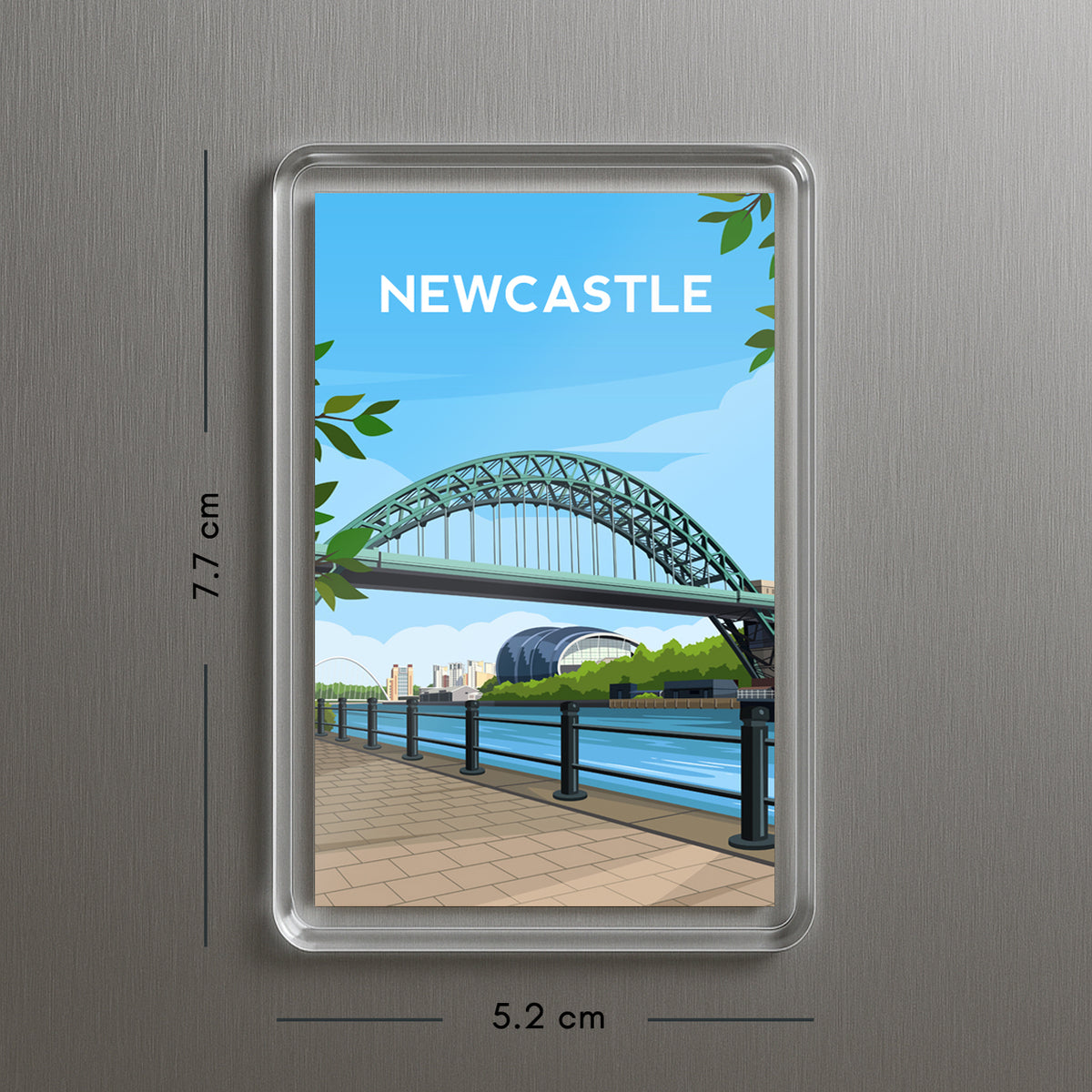Newcastle Fridge Magnet | Tyne Bridge England Travel Gift