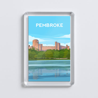 Pembroke Castle Wales Fridge Magnet | Welsh Travel Gift
