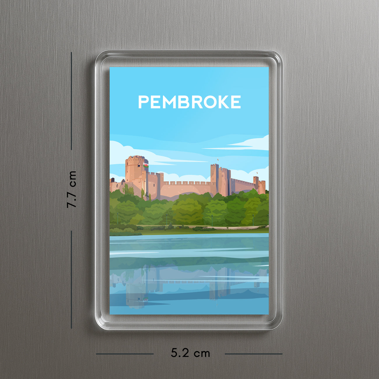 Pembroke Castle Wales Fridge Magnet | Welsh Travel Gift