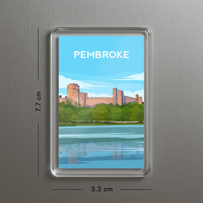 Pembroke Castle Wales Fridge Magnet | Welsh Travel Gift