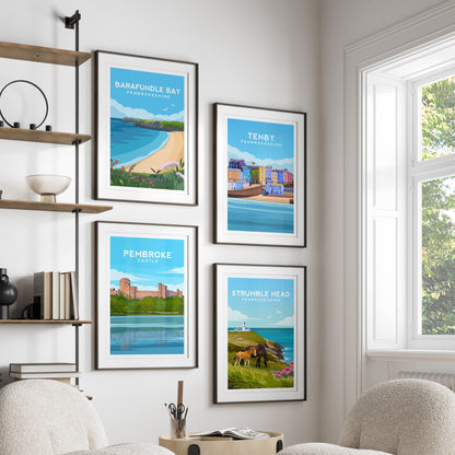 Strumble Head Print | Pembrokeshire Wales Lighthouse Wall Art