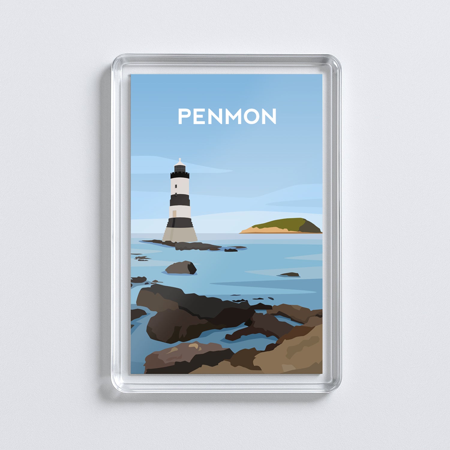 Penmon Anglesey Acrylic Fridge Magnet | Wales Travel Magnet