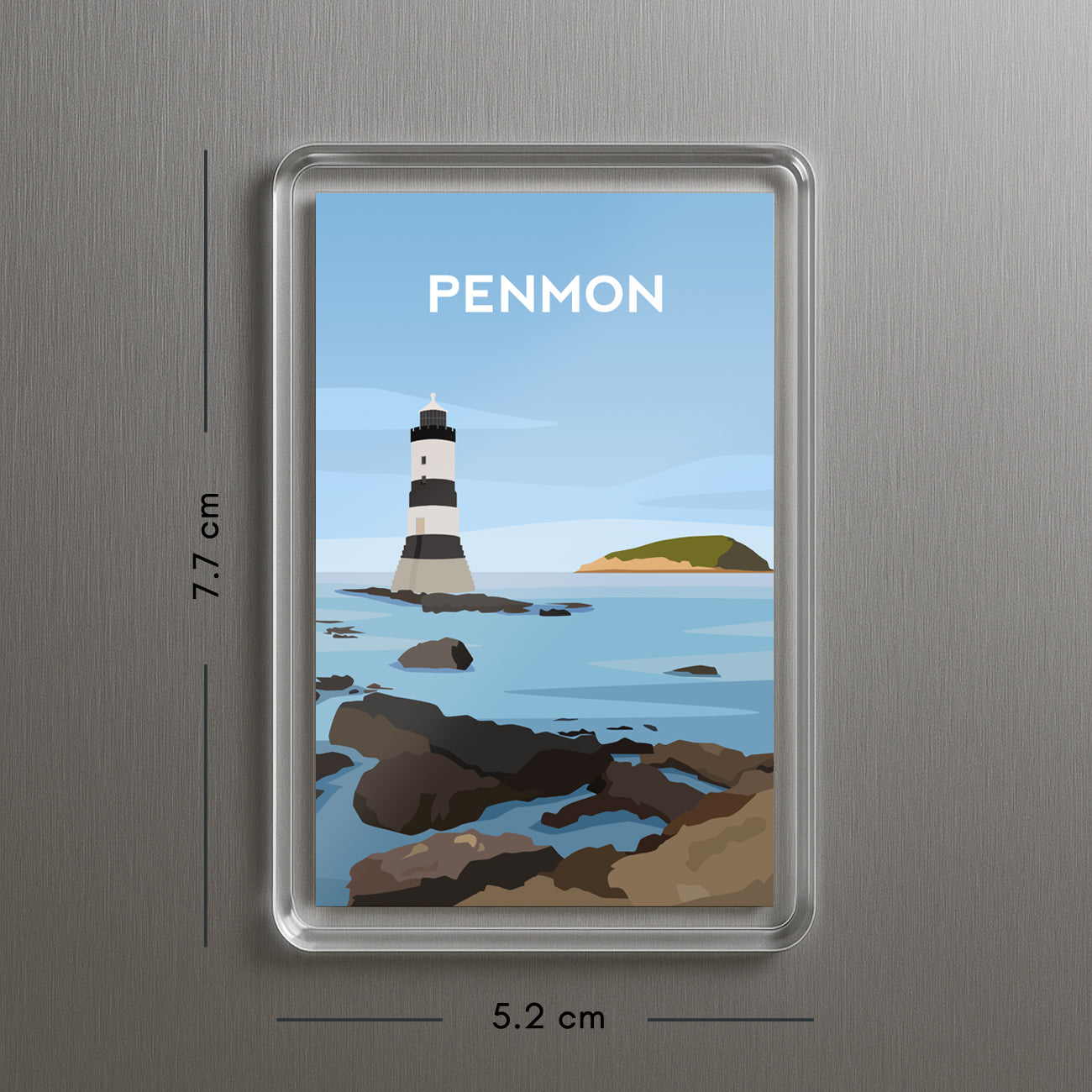 Penmon Anglesey Acrylic Fridge Magnet | Wales Travel Magnet