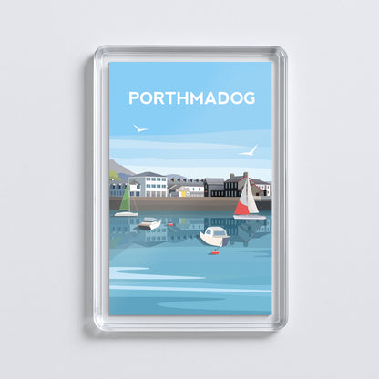 Porthmadog Wales Fridge Magnet | Welsh Souvenir | Gwynedd Travel Gift