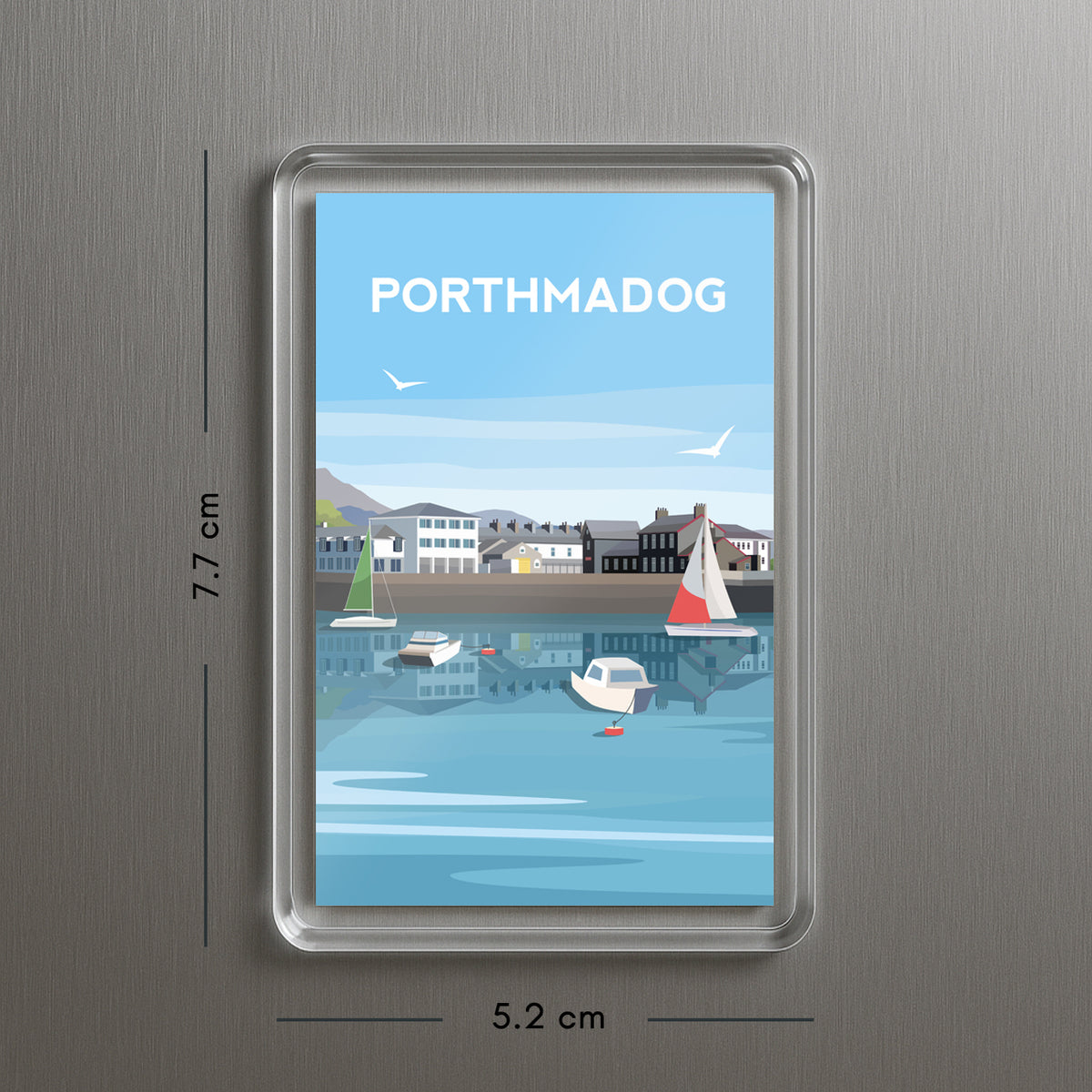 Porthmadog Wales Fridge Magnet | Welsh Souvenir | Gwynedd Travel Gift
