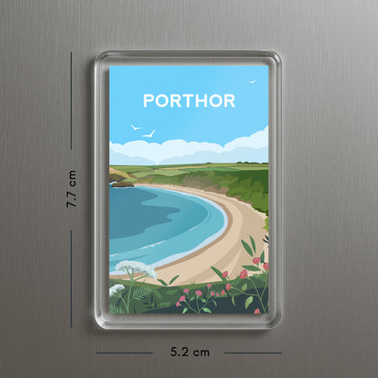 Porthor Whistling Sands Wales Fridge Magnet | Welsh Souvenir | Llŷn Peninsula Travel Gift