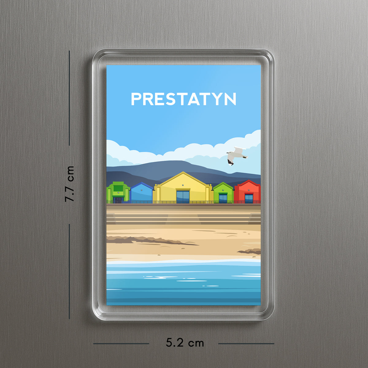 Prestatyn Wales Fridge Magnet | Welsh Souvenir | Coastal Travel Gift