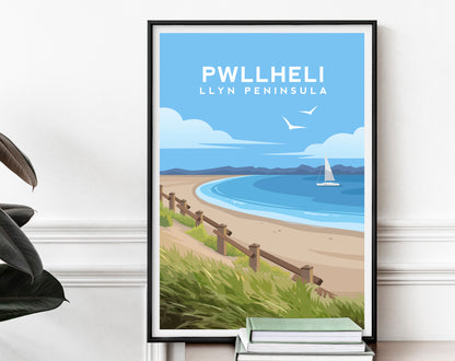 Set of 6 Llyn Peninsula Prints - Wales Wall Art by Typelab