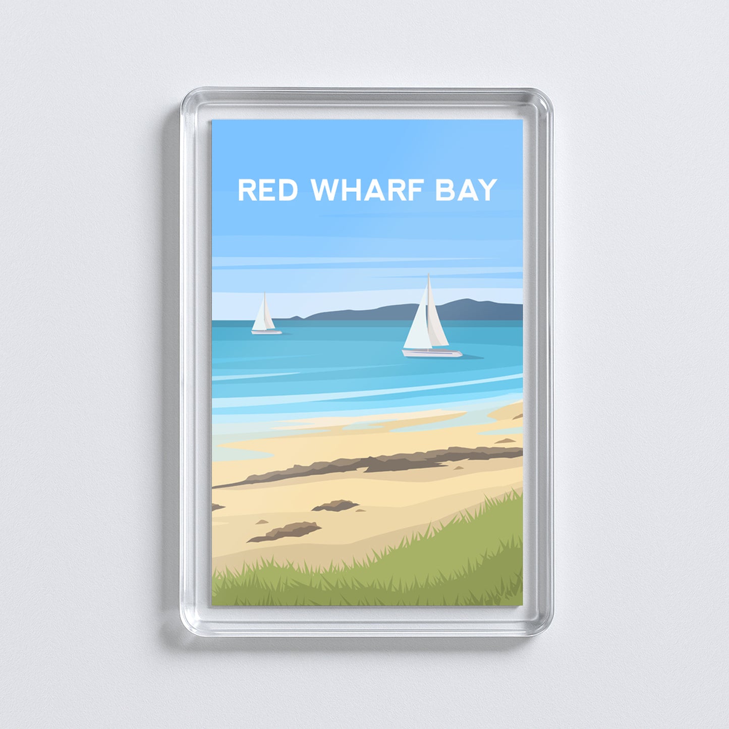 Anglesey Wales Acrylic Fridge Magnets | Welsh Travel Art