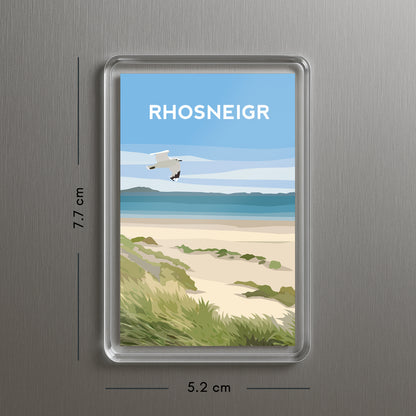 Rhosneigr Anglesey Acrylic Fridge Magnet | Wales Travel Magnet