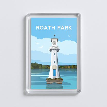 Roath Park Acrylic Fridge Magnet | Cardiff Wales Travel Magnet