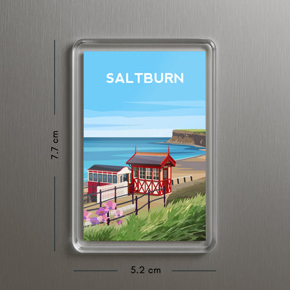 Saltburn-By-The-Sea Fridge Magnet | Yorkshire England Travel Gift