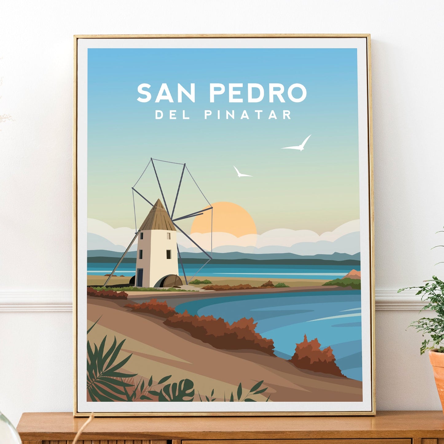 San Pedro Del Pinatar Spain Travel Print | Murcia Wall Art