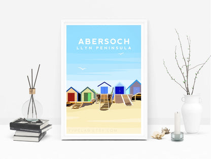 Set of 3 Llyn Peninsula, Wales Travel Prints Typelab