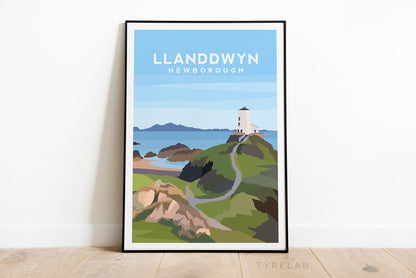 Set of 6 Anglesey, Wales Travel Prints Typelab