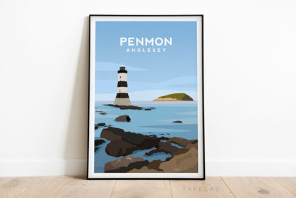 Set of 6 Anglesey, Wales Travel Prints Typelab