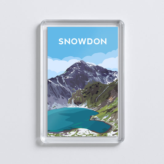 Snowdon Wales Acrylic Fridge Magnet | Yr Wyddfa Travel Magnet