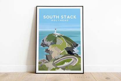 Set of 3 Anglesey Wales Prints - Travel Wall Art by Typelab