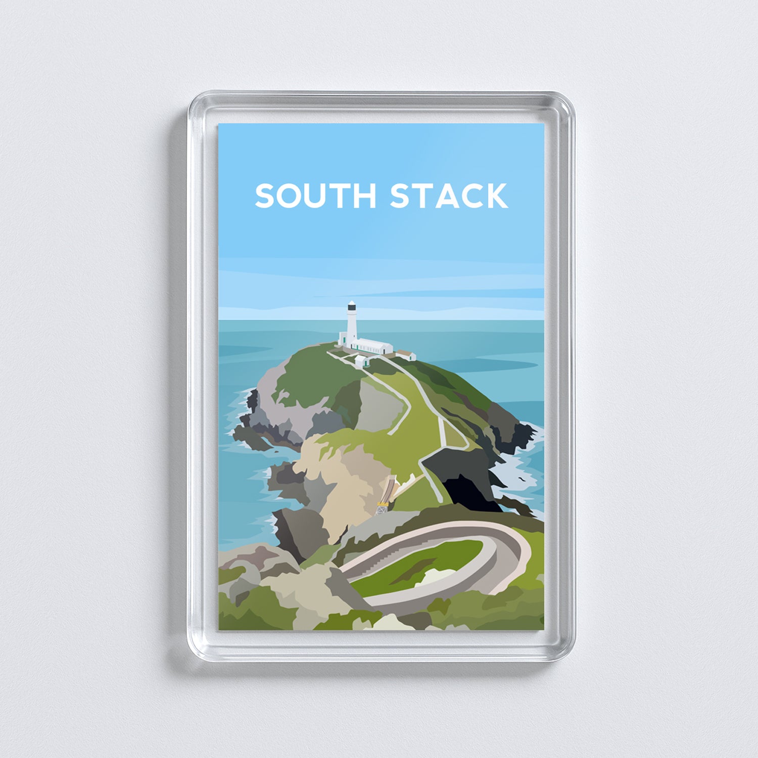 South Stack Anglesey Acrylic Fridge Magnet | Wales Travel Magnet