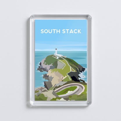 South Stack Anglesey Acrylic Fridge Magnet | Wales Travel Magnet