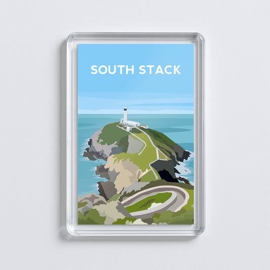 South Stack Anglesey Acrylic Fridge Magnet | Wales Travel Magnet