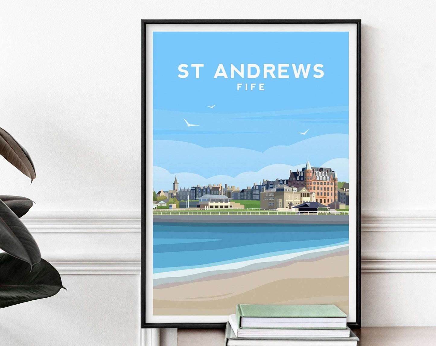 St Andrews, Scotland Travel Print Typelab