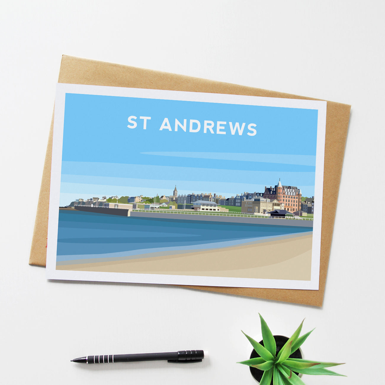 St Andrews Fife Print | Scotland Landscape Travel Wall Art