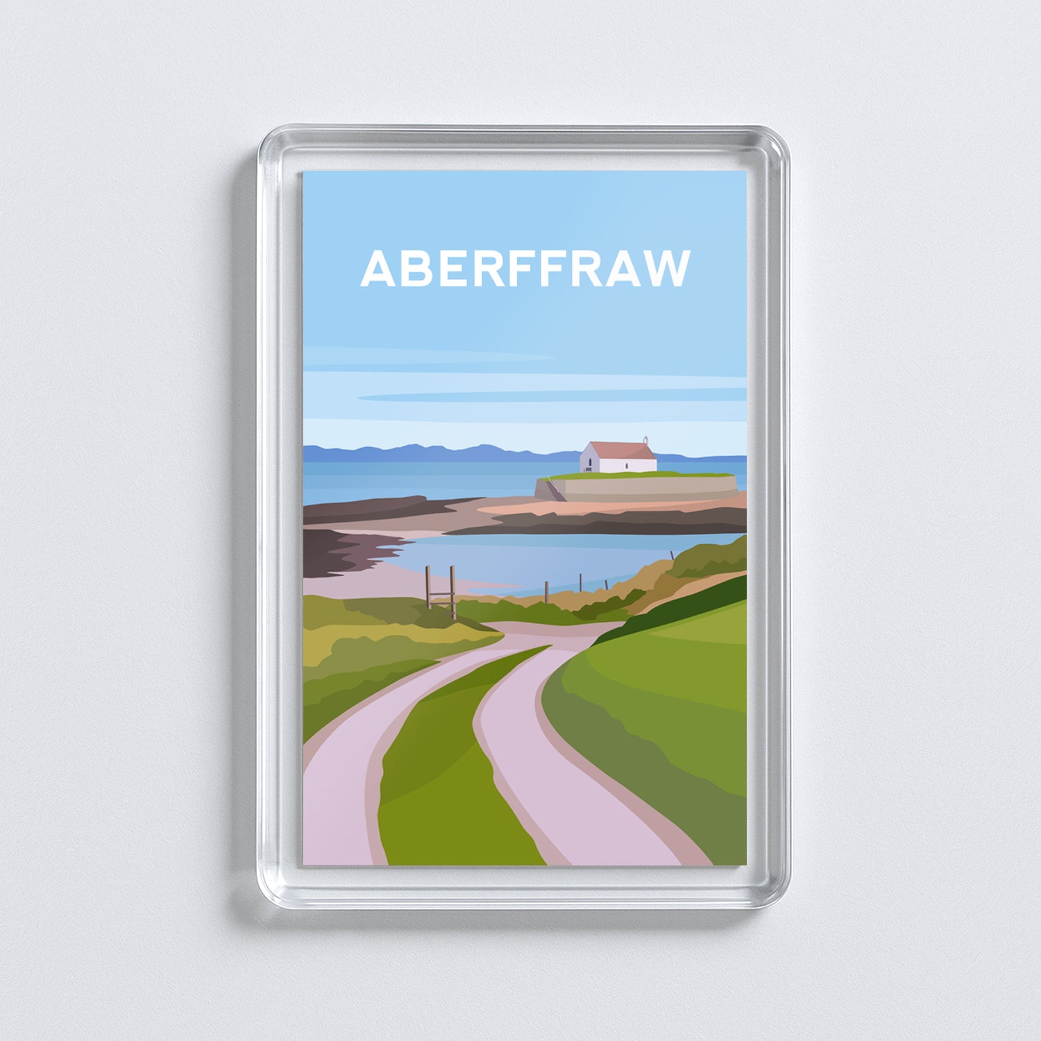 Aberffraw Anglesey Acrylic Fridge Magnet | Wales Travel Magnet