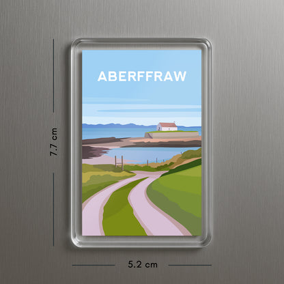 Aberffraw Anglesey Acrylic Fridge Magnet | Wales Travel Magnet
