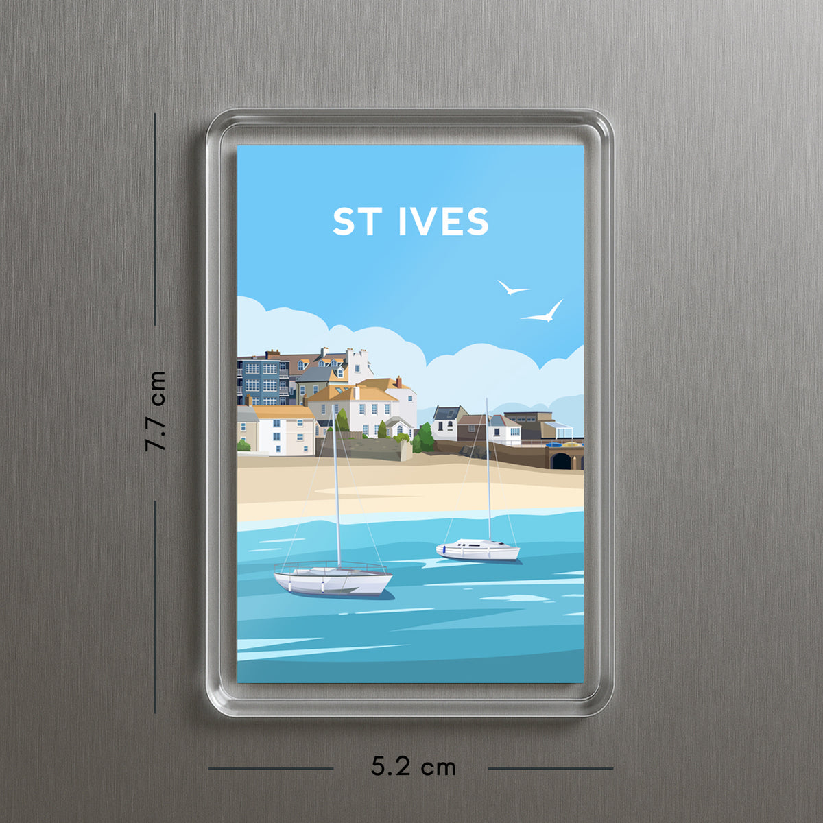 St Ives Fridge Magnet | Cornwall England Travel Gift