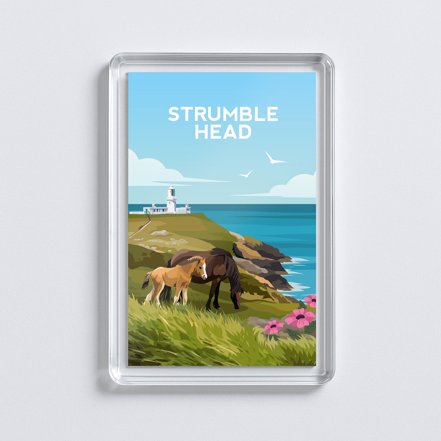 Strumble Head Wales Fridge Magnet | Pembrokeshire Welsh Travel Gift
