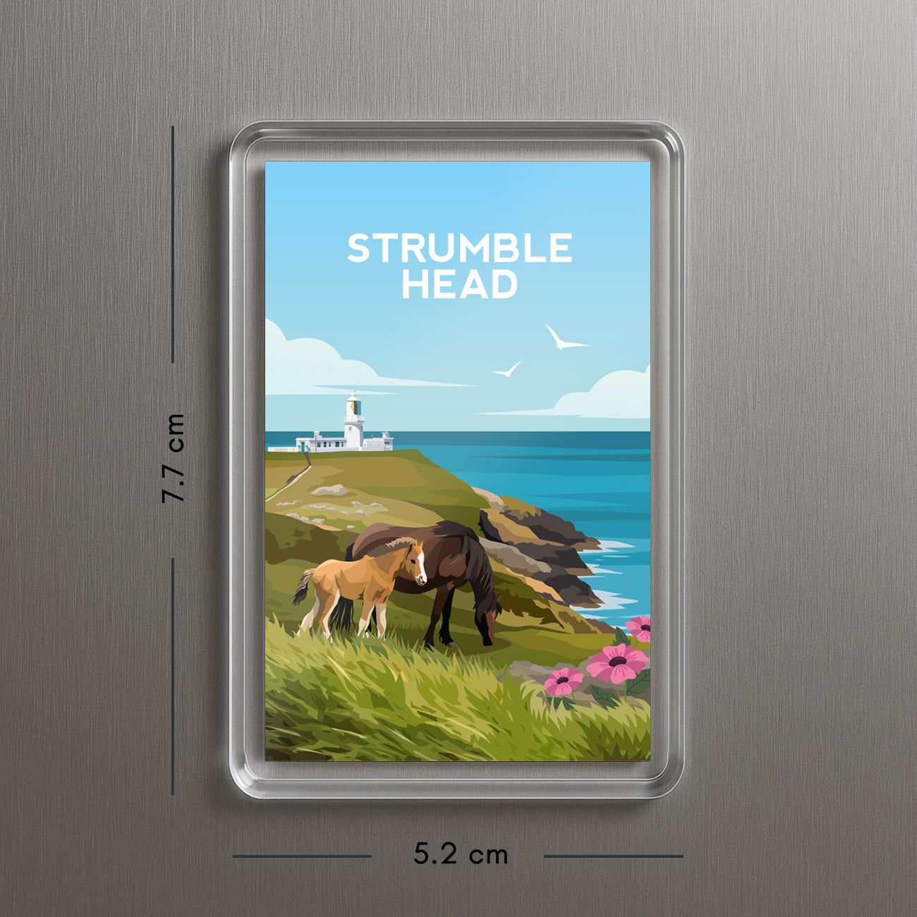 Strumble Head Wales Fridge Magnet | Pembrokeshire Welsh Travel Gift