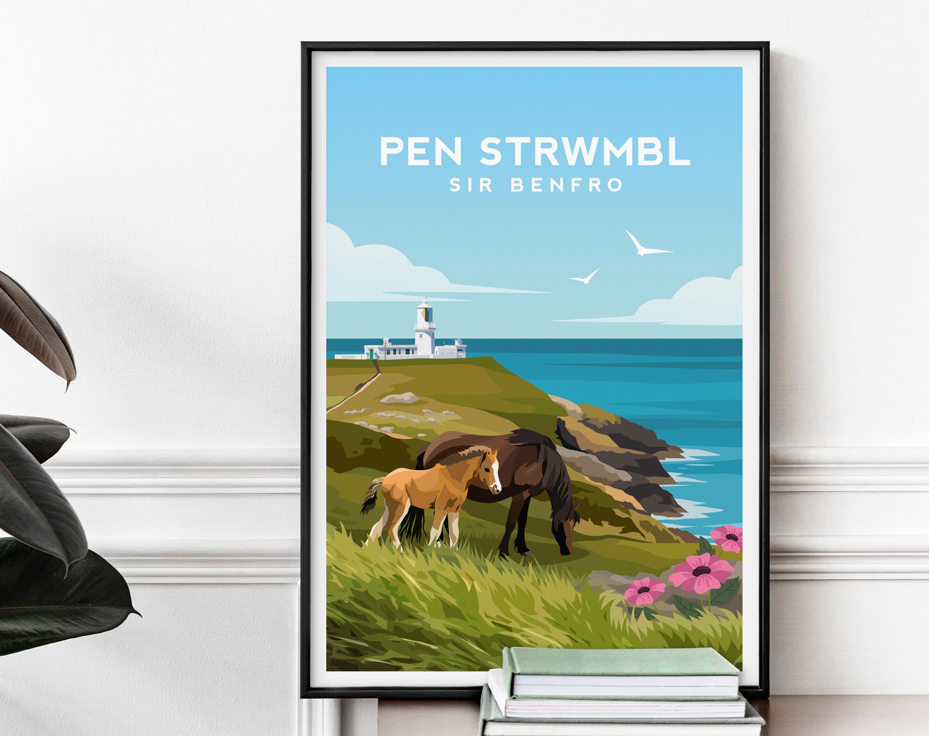 Strumble Head Print | Pembrokeshire Wales Lighthouse Wall Art