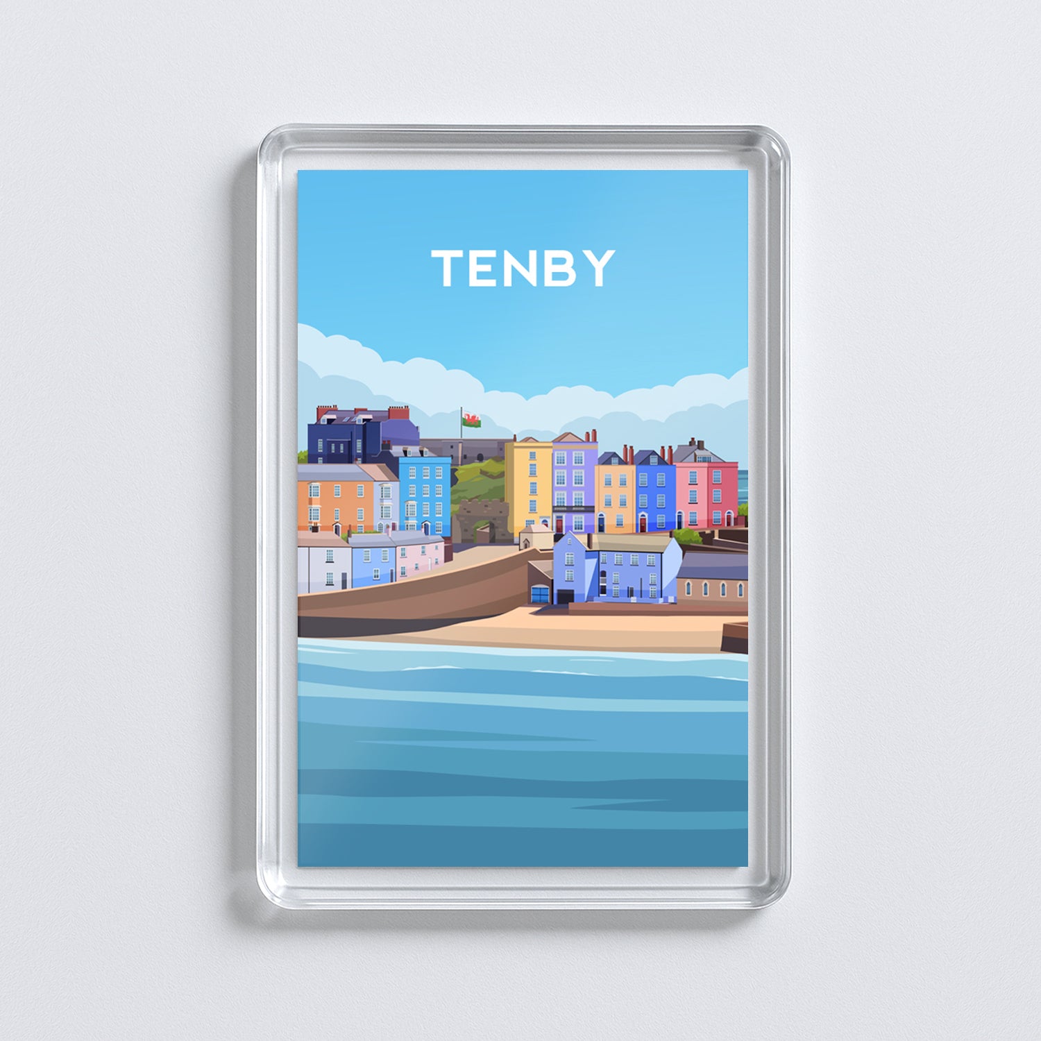 Tenby Wales Fridge Magnet | Welsh Souvenir | Pembrokeshire Travel Gift