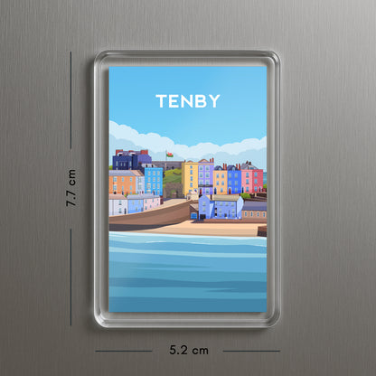 Tenby Wales Fridge Magnet | Welsh Souvenir | Pembrokeshire Travel Gift