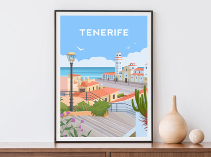 Tenerife Spain Print | Canary Islands Travel Wall Art