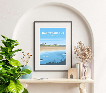 Trearddur Bay, Anglesey Wales Travel Print Typelab