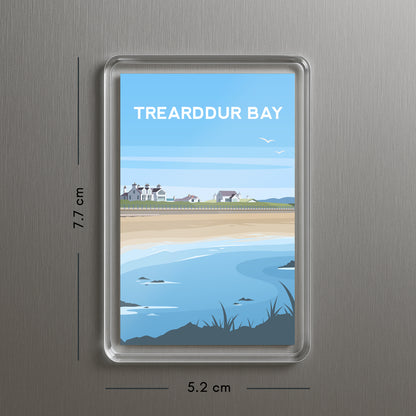 Trearddur Bay Wales Acrylic Fridge Magnets | Welsh Travel Art
