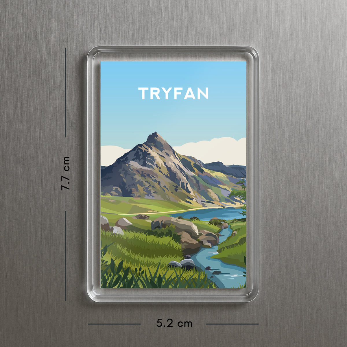 Tryfan Wales Fridge Magnet | Welsh Souvenir | Snowdonia Travel Gift