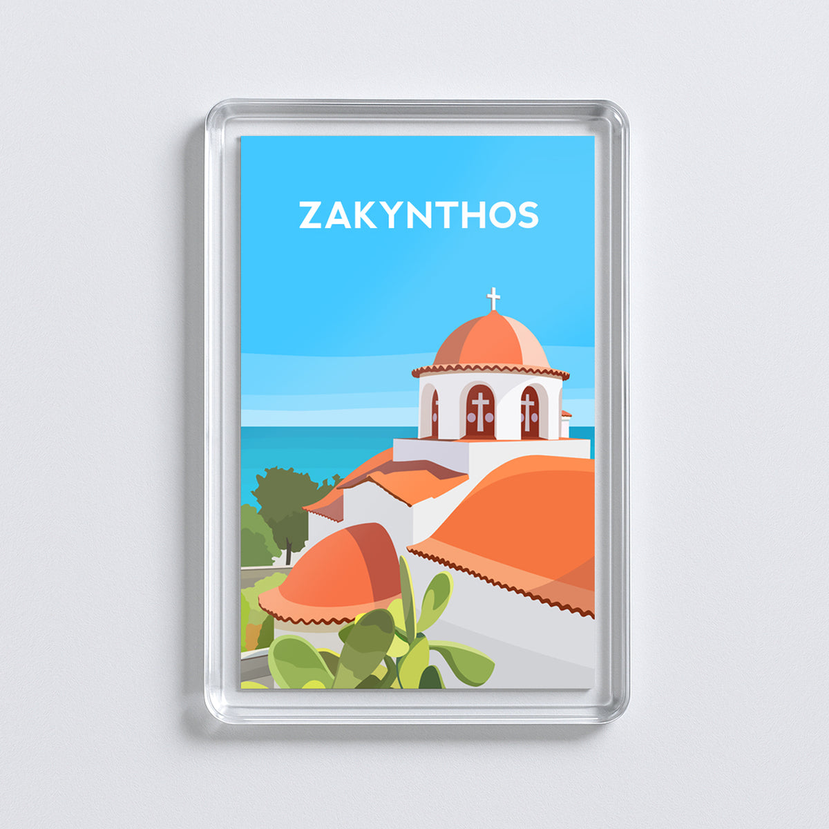 Zakynthos Greece Fridge Magnet | Zante Greek Island Travel Gift